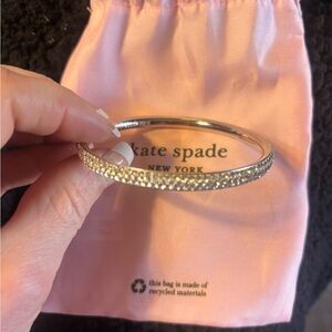 Kate Spade Razzle Dazzle Silver Crystal Bangle Bracelet